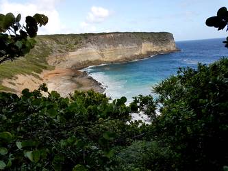 vue anse à l barque Falaises Guadeloupe